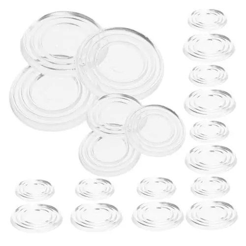 Produktbild: OSOLADY 40 Stück Glas Anti Rutsch Abstandshalter Für Möbel Möbelgriffe Um EIN Verrutschen Der Glastischplatte Zu Verhindern Anti Rutsch Pads Transparente Stopper Für Schränke Glas