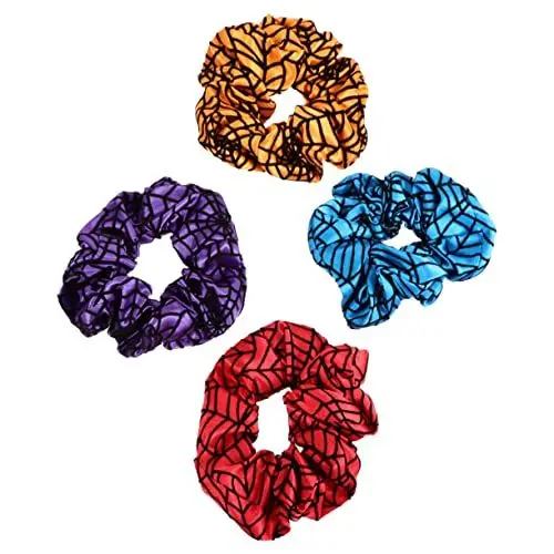 Produktbild: OSOLADY 4 Stück Halloween-haargummis Spinnennetz Elastische Haarseile Modisches Elastisches Haar Dekoratives Haar-accessoire Für Frauen Zufälliger Stil