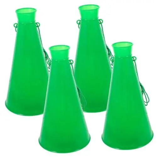 Produktbild: OSOLADY 4 Stück Jubelndes Horn Jubelnde Megafone Spiel Jubelnde Spielzeuge Fußball Horn Spielzeug Megaphon-Lautsprecher Partygeschenke Fußball-lärmmacher Party-jubelhörner Green Plastik