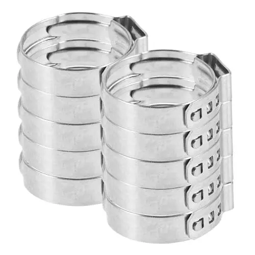 Produktbild: OSOLADY Einohrschellen Klemmzange 50 Crimpringe Pex Cinch Ring Ohrklemmen Halsklemme