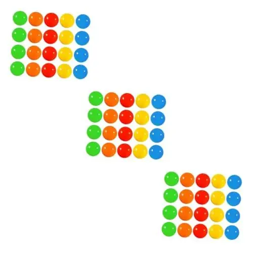 Produktbild: OSOLADY 60 STK Tombola-Ballspielzeug Requisiten für Lotteriespiele Mini-Pong Lotteriefüller Kleiner Pongball tischtennisball tischtennisplatte Lotterieball Kugeln aus Kunststoff Plastik