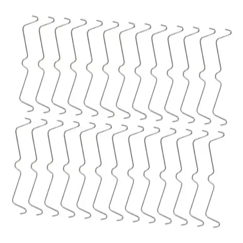 Produktbild: OSOLADY 60stücke Teiliges Pegboard Clips Aus Rostfreiem Stahl Sichere Und Langlebige Haken Zur Befestigung Von Werkstattzubehör Für Kreative Projekte Und Organisation