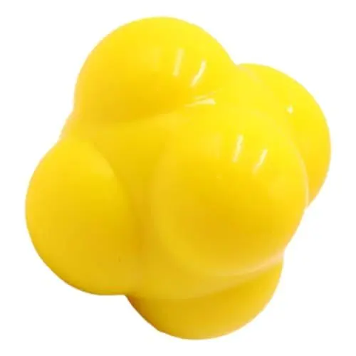 Produktbild: OSOLADY -Trainingsball Fitnessbälle Reaktionsball Boxen Reflexball Sechseckige Trainingsbälle sportgeräte Sport geräte fußbal Baseballzubehör Sechseckige Reaktionskugel Kieselgel Yellow
