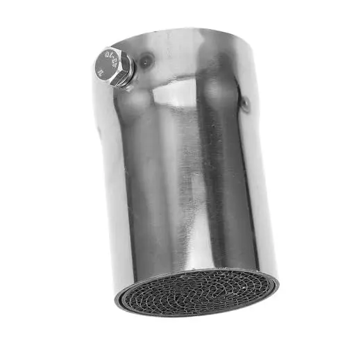 Produktbild: OSOLADY Motor Auspuff Auspuff Tipps Einrohr- Auspuff Einrohrschalldämpfer Motorradauspuff Silver Rostfreier Stahl