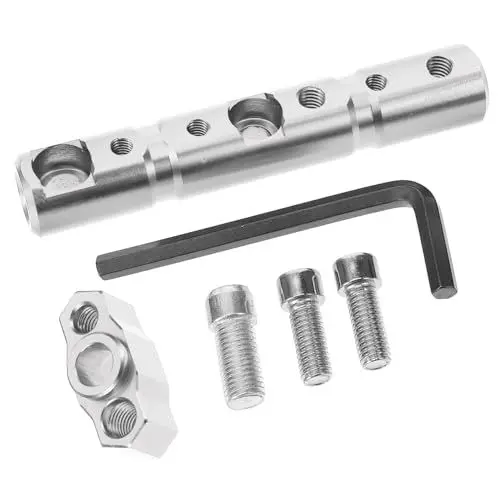 Produktbild: OSOLADY Motorradhalterung -spiegelverlängerung Spiegelverlängerungen Für -rückspiegelhalterung Spiegelverlängerungshalterung Cnc-aluminiumlegierung Weiß