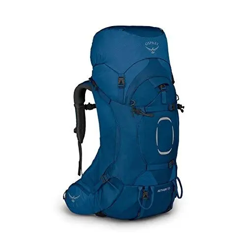 Produktbild: Osprey Aether 55 Trekkingrucksack für Männer Deep Water Blue - S/M
