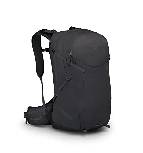 Produktbild: Osprey Sportlite Unisex Hiking Backpacks - Minimalist and lightweight design - Airscape backpanel - Water bottle pockets - Hipbelt - Bluesign approved materials,Dark Charcoal Grey,25 L