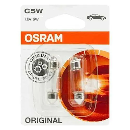 Produktbild: OSRAM 6418-02B Glühlampe Original Sv8,5-8 12V 5W, 2er-Set, Medium