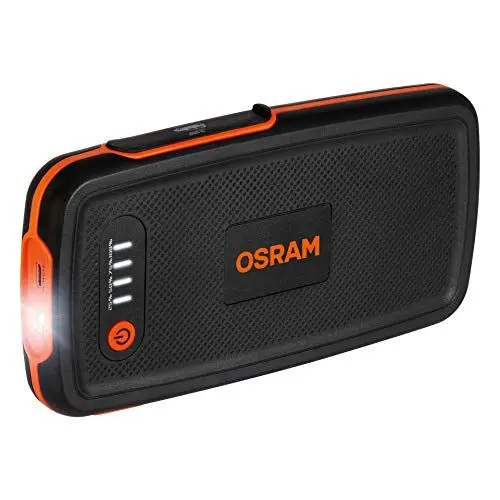 Produktbild: OSRAM BATTERYstart 200, KFZ Starthilfe, Lithium Batteriestarter 500A 12V für Motorrad & PKW mit Powerbank Funktion für bis zu 3L Benzinmotoren, 6000mAH
