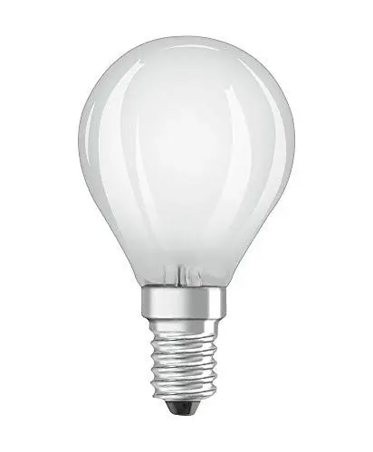 Produktbild: OSRAM Dimmbare Filament LED Lampe mit E14 Sockel, Warmweiss (2700K), Tropfenform, 5W, Ersatz für 40W-Glühbirne, matt, LED Retrofit CLASSIC P DIM