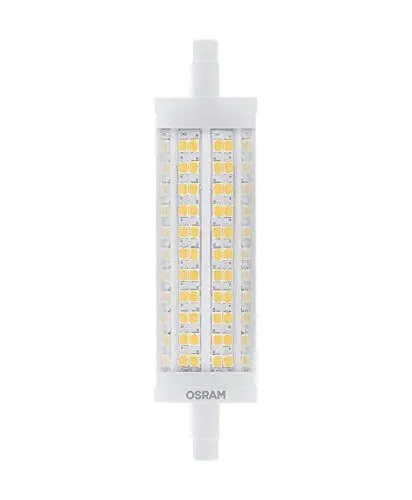 Produktbild: OSRAM Dimmbare LED-Taschenlampe mit R7s-Sockel, 18,2 W LED-Röhre, 150-W-Ersatz, warmweißes Licht (2700 K)