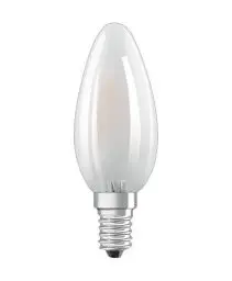 Produktbild: OSRAM Dimmbare Filament LED Lampe mit E14 Sockel, Warmweiss (2700K), Kerzenform, 5W, Ersatz für 40W-Glühbirne, matt, LED Retrofit CLASSIC B DIM