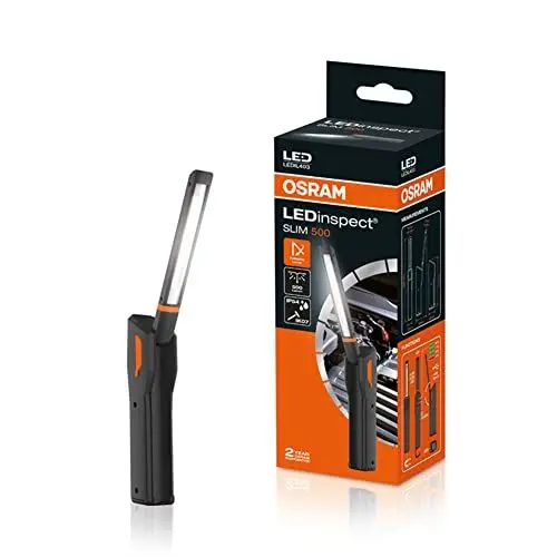 Produktbild: Osram LEDIL403 LEDinspect SLIM500, Inspektionsleuchte, 6000K, wiederaufladbare LED Arbeitsleuchte, magnetisch, biegsam, inkl. Haken