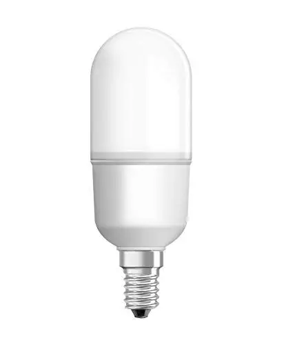 Produktbild: OSRAM LED Lampe mit E14 Sockel, Warmweiss (2700K), Stabform, 10W, Ersatz für 75W-Glühbirne, matt, LED STAR STICK, Warmweiß
