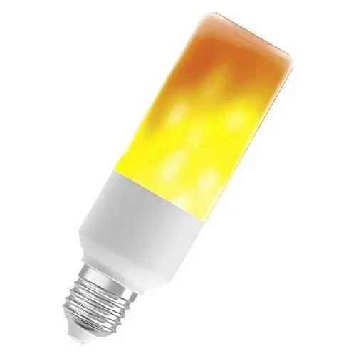 Produktbild: OSRAM Lamps LED STAR FLAME STICK Flammenlampe LED-Lampe, Sockel: E27, 0,50W, Warm Comfort Light 1500 K, 4er-Pack, Weiss, White