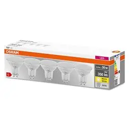 Produktbild: OSRAM Lamps LED-Lampen, Stecksockel, Reflektor PAR16, Glas, Warmweiß, 5er-Pack, 5 Stück