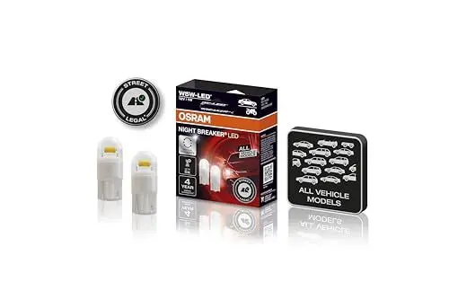 Produktbild: OSRAM NIGHT BREAKER LED W5W, universelles Standlicht/Positionslicht/Innenraumlicht mit Straßenzulassung, für alle Fahrzeugmodelle,12V, Weiß
