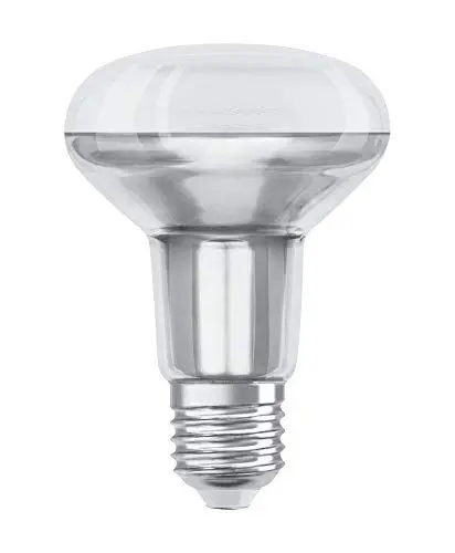 Produktbild: OSRAM R80 LED Reflektorlampe mit E27 Sockel, Warmweiss (2700K), Glas Spot, 9.1W, Ersatz für 100W-Reflektorlampe, LED STAR R80, Warmweiß