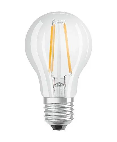 Produktbild: OSRAM STAR+ Dimmbare Filament LED Lampe mit E27 Sockel, Warmweiss (2700K), 7W, 3-stufig dimmbar per Klick, klassische Birnenform, Ersatz für 60W-Glühbirne, klar, LED THREE STEP DIM CLASSIC A