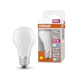 Produktbild: OSRAM Superstar dimmbare LED-Lampe mit besonders hoher Farbwiedergabe (CRI90) für E27-Sockel, mattes Glas ,Kaltweiß (4000K), 1055 Lumen, Ersatz für herkömmliche 75W-Leuchtmittel, dimmbar, 1-er Pack