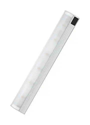 Produktbild: Osram LED-Unterbauleuchte, SlimShape, silber, Bewegungssensor, Direktanschluss mit 3m Netzkabel, 8 Watt, Warmweiß-3000K
