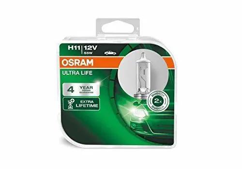 Produktbild: Osram ULTRA LIFE H11, Halogen-Scheinwerferlampe, 64211ULT-HCB, 12V PKW, Duobox (2 Stück)