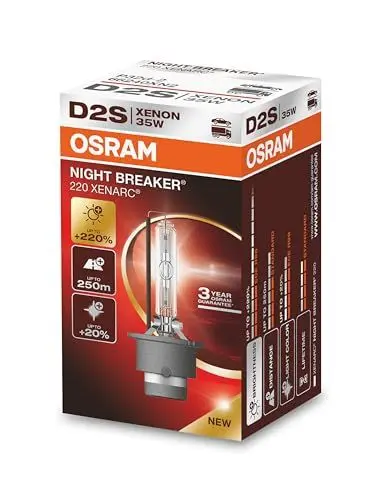 Produktbild: Osram XENARC NIGHT BREAKER 220, D2S, +220% mehr Helligkeit, Xenon-Scheinwerferlampe, 66240XN2, Faltschachtel (1 Lampe)
