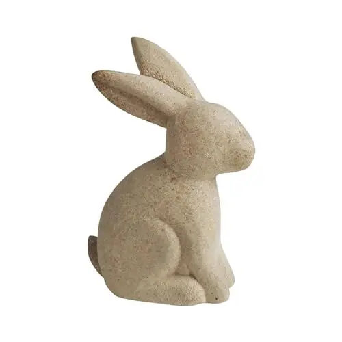 Produktbild: osterhasen-figur holz, rustikal, dekorative verzierung für klassenzimmer, diy-bastelprojekt, kinderfreundlich, perfekt für osterfeiern Ordnung (A, One Size)