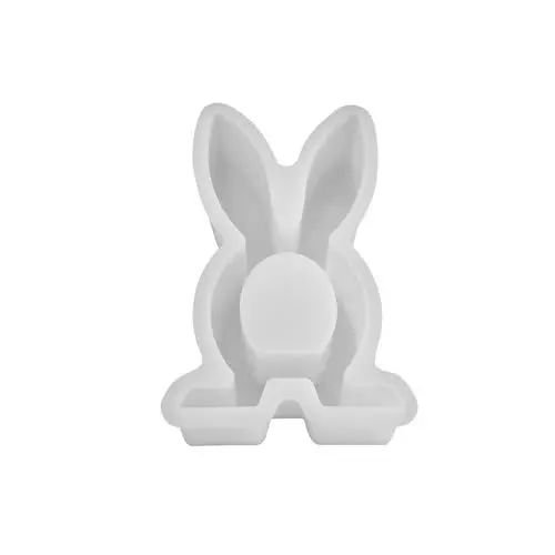 Produktbild: Osterhasen-Halter, Form für Teelichthalter, Urlaub, Ostern, Party, Dekorationen, Kunst, Handwerk, Silikonform zum Backen