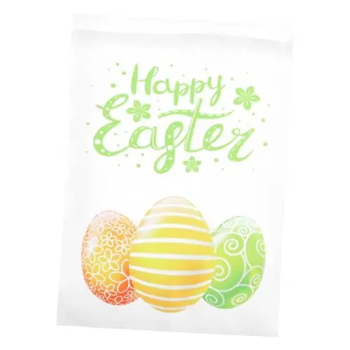 Produktbild: Ostern-garten-banner Osterfahnen Und Banner Ostergarten-banner Gartenfahnen Frühling Osterbanner Doppelseitige Gartenflagge Osterei-gartenfahne Frühlingsgarten Polyestertuch Feder