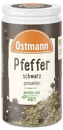 Produktbild: Ostmann Pfeffer schwarz gemahlen, 40 g (Verpackungsdesign kann abweichen)