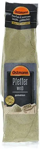 Produktbild: Ostmann Pfeffer weiß gemahlen, 2er Pack (2 x 200 g)