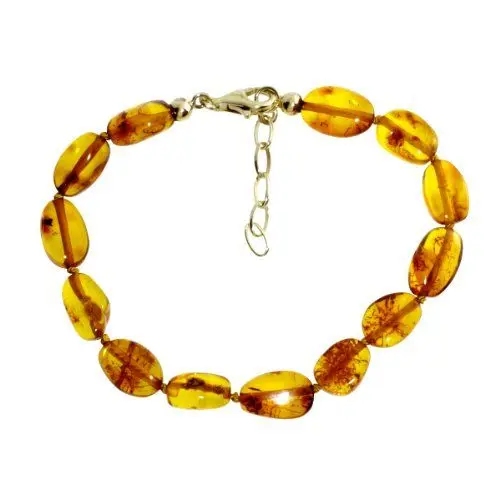 Produktbild: Ostsee-Schmuck Damen-Armband 925/000 Sterlingsilber vergoldet mit Bernstein 001 213043 1820