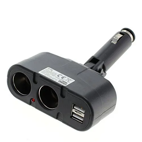 Produktbild: OTB KFZ-Adapter/Verteiler Zigarettenanzünder, Stecker auf 2X Kupplung und USB