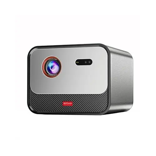 Produktbild: OTHA 1080P Full HD Beamer, 3D DLP Heimkino Beamer mit 2x10W Lautsprecher, WiFi Bluetooth Videoprojektor 2200ANSI Lumens, mit Autofokus und Trapezkorrektur