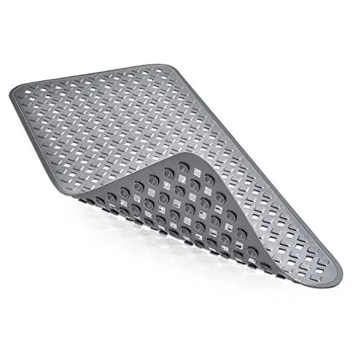 Produktbild: OTraki Badewannenmatte rutschfest 88x40cm Duscheinlage Antirutsch 260 Saugnäpfe Antirutschmatte Badewanne BPA frei Duschmatte Dusche maschinenwaschbar & schimmelresistent für Senioren und Baby Grau