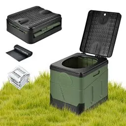 Produktbild: OTraki Campingtoilette Faltbar Mobile Trenntoilette mit 12 Bio-Toilettenbeuteln Stabil Camping WC Kompakt Toilette Die Mobile Toilette für Outdoor Camping, Festival, Stau, Zelten