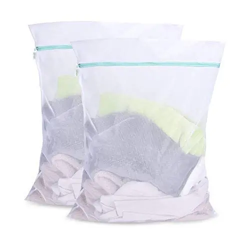 Produktbild: OTraki Wäschesack XL für Waschmaschine 60x80cm Wäschebeutel Wiederverwendbare Feinmaschiges Wäschenetz Groß mit Reißverschluß für Fleecedecke Bettwäsche Gardinen Bettwäsche