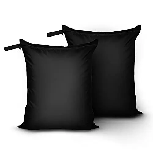 Produktbild: OTraki 2 Stück Wetbag Wiederverwendbar Wickeltasche 40 cm x 50 cm Wetbag Kindergarten Wäschebeutel Reise Wetbag schwimmsachen Nassbeutel Schmutzige Kleidung Tasche Organiser