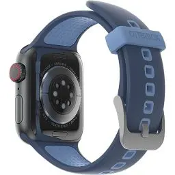 Produktbild: OtterBox All Day Uhrenarmband für Apple Watch Series 9/8/7/6/SE 2. gen/SE 1. gen/5/4/3 - 38mm/40mm/41mm, weiches, angenehmes und strapazierfähiges Silikonband für Apple Watch, Blau