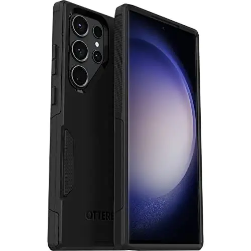 Produktbild: OtterBox Commuter Hülle für Samsung Galaxy S23 Ultra, sturzsicher, schützende Hülle, 3X getestet nach Militärstandard, antimikrobieller Schutz, Schwarz, Keine Einzelhandelsverpackung