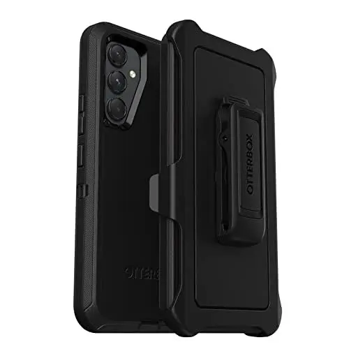Produktbild: OtterBox Defender Hülle für Samsung Galaxy A54 5G, stoßfest, sturzsicher, Ultra-robust, schützende Hülle, 4X getestet nach Militärstandard, Schwarz, Keine Einzelhandelsverpackung