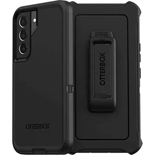 Produktbild: OtterBox Defender Hülle für Galaxy S22, stoßfest, sturzsicher, Ultra-robust, schützende Hülle, 4X getestet nach Militärstandard, Schwarz