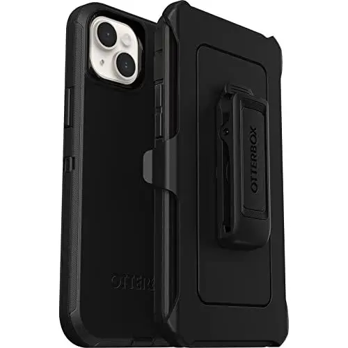 Produktbild: OtterBox Defender Hülle für iPhone 14 Plus, stoßfest, sturzsicher, Ultra-robust, schützende Hülle, 4X getestet nach Militärstandard, Schwarz,