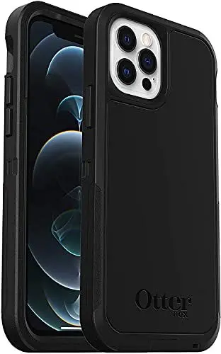 Produktbild: OtterBox Defender XT Hülle für iPhone 12 / iPhone 12 Pro mit MagSafe, stoßfest, Ultra-robust, schützende Hülle, 4X getestet nach Militärstandard, Schwarz