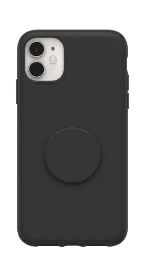 Produktbild: OtterBox Otter+Pop Slim & Sturdy Hülle für Apple iPhone 11, stoßfest, sturzsicher, schützende Hülle mit PopSockets PopGrip, Getestet nach Militärstandard, Schwarz