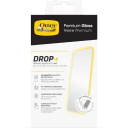 Produktbild: OtterBox Premium Glass Displayschutz für iPhone 15 Pro, gehärtetes Glas, hervorragender Kratzschutz, übersteht Stürze bis zu 0,9m