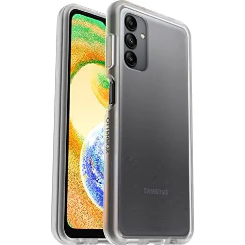 Produktbild: OtterBox Sleek Hülle für Samsung Galaxy A04s, stoßfest, sturzsicher, ultraschlank, schützende Hülle, Getestet nach Militärstandard, Antimikrobieller Schutz, Transparent, Keine Einzelhandelsverpackung
