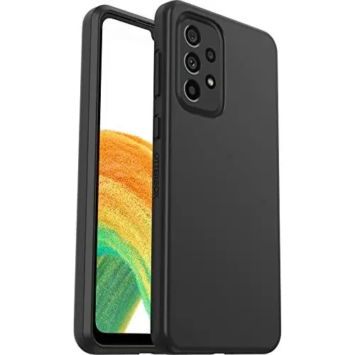 Produktbild: OtterBox Sleek Hülle für Samsung Galaxy A33 5G, stoßfest, sturzsicher, ultraschlank, schützende Hülle, Getestet nach Militärstandard, Schwarz, Keine Einzelhandelsverpackung