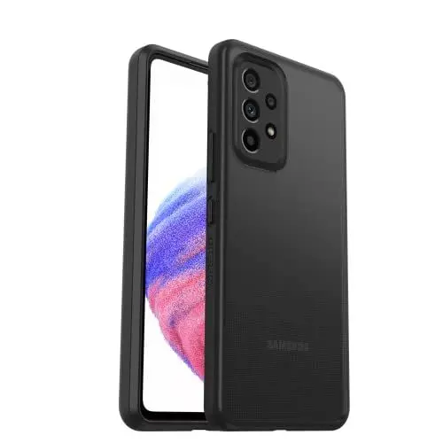 Produktbild: OtterBox Sleek Hülle für Samsung Galaxy A53 5G, stoßfest, sturzsicher, ultraschlank, schützende Hülle, Getestet nach Militärstandard, Transparent/Schwarz, Keine Einzelhandelsverpackung